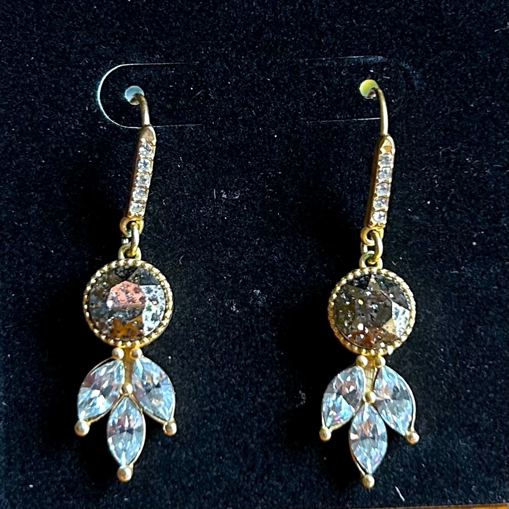 Gold and Silver Dangle Earrings